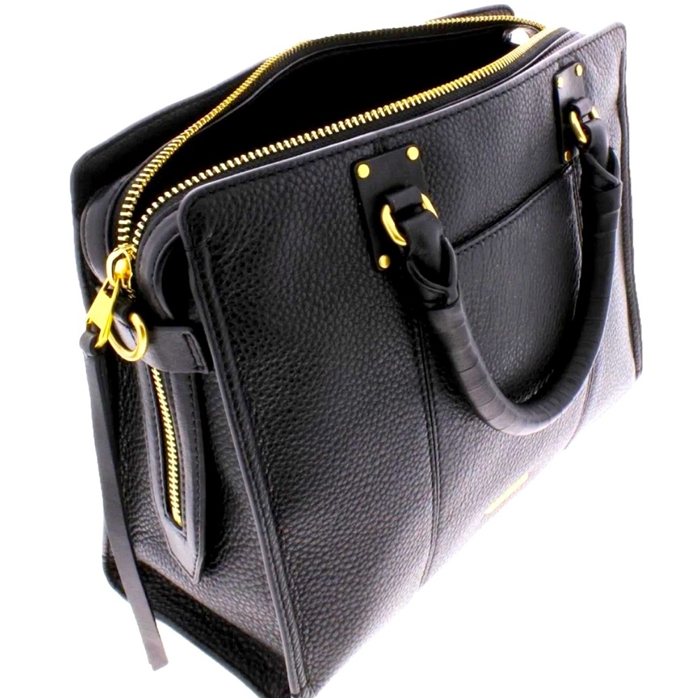 Rebecca Minkoff Regan Black Leather Satchel